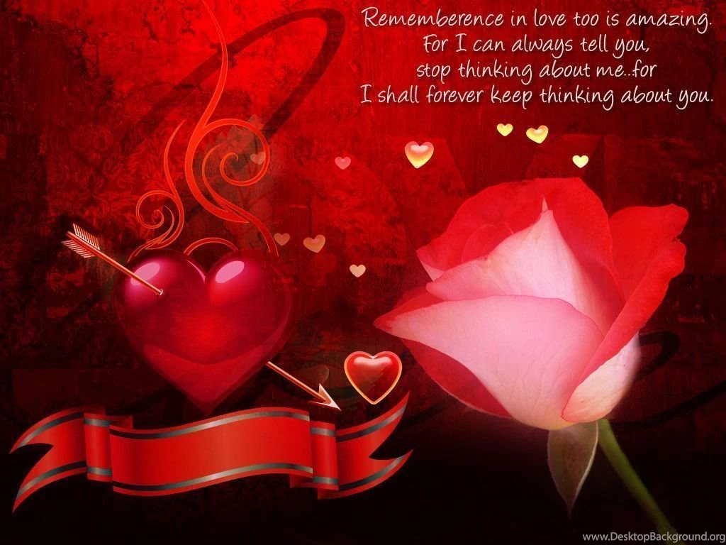 Red Rose Wallpapers With Love Quotes 1024x768