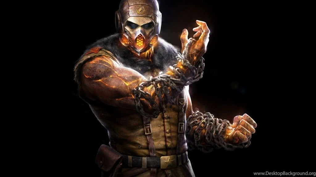 HD Backgrounds Mortal Kombat X Scorpion Ninja Mask Black Chain ...