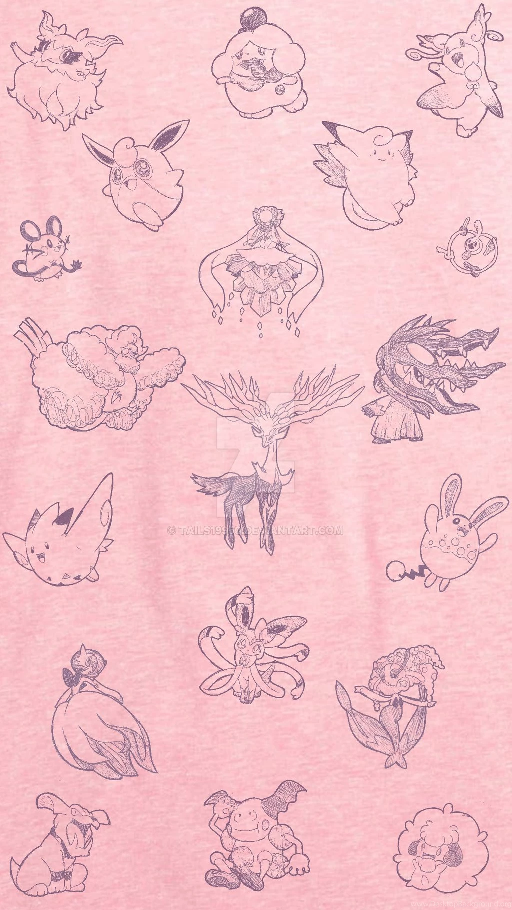 Fairy Type Pokemon Iphone 5 Backgrounds By Tails19950 On DeviantArt