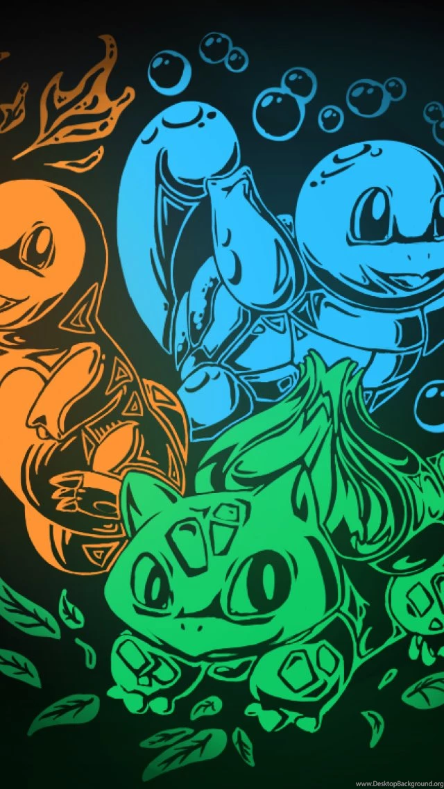 HDscreen: Bulbasaur Charmander Pokemon Squirtle Kanto Desktop ...