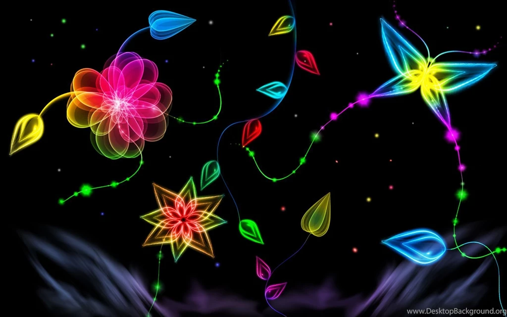 Colorful 3d Abstract Wallpapers Invitation Templates