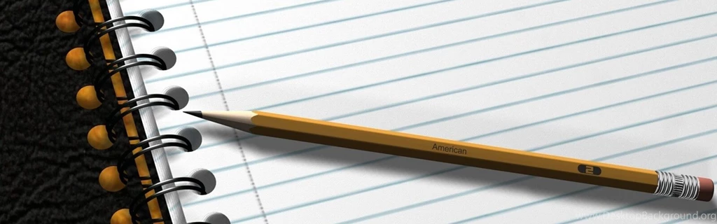 Download Wallpapers 3840x1200 Notepad, Pencil, Notebook Dual Wide ...
