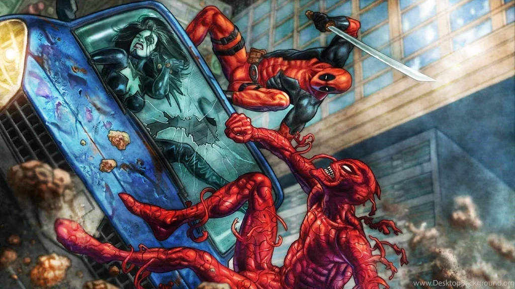 Deadpool Vs Carnage Wallpapers