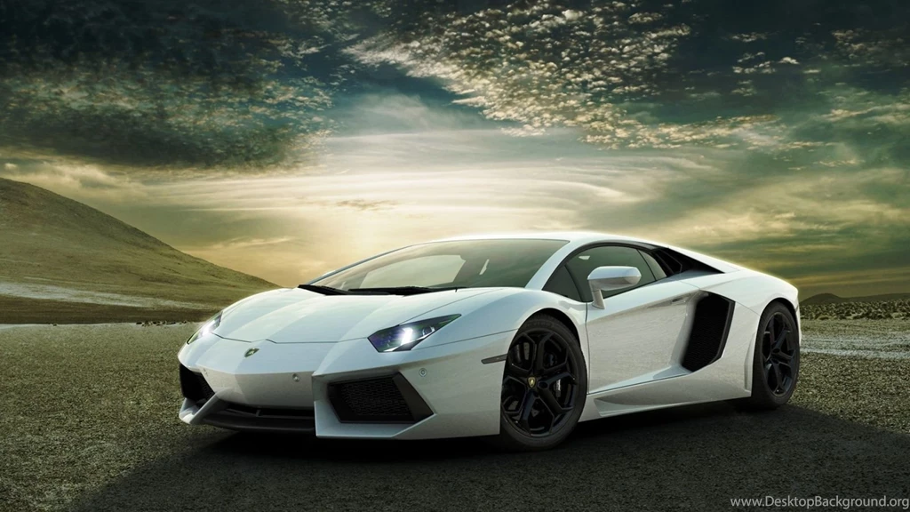 White Lamborghini Aventador Wallpapers