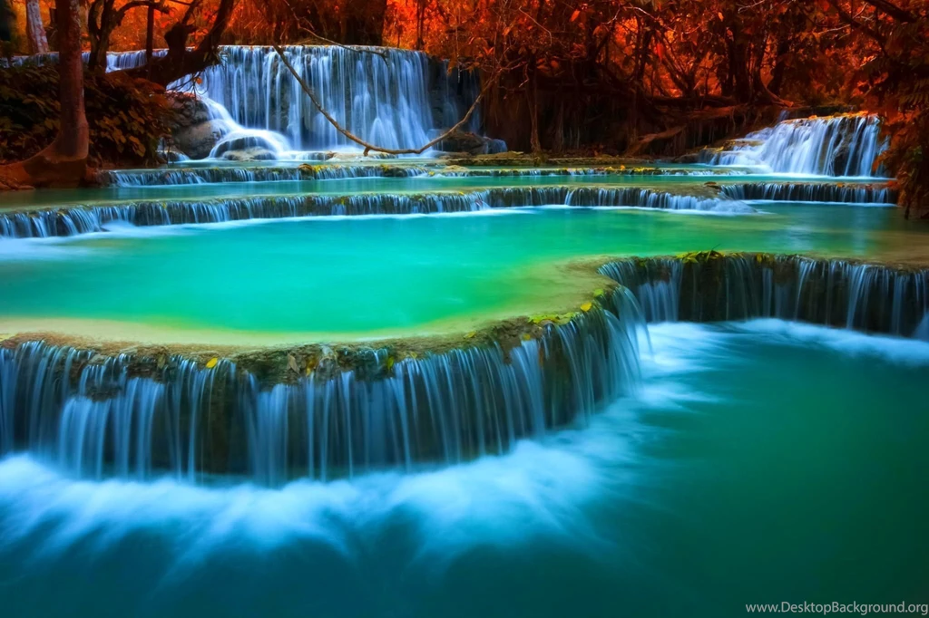 Kouangxi Falls Laos Waterfalls Four Levels
