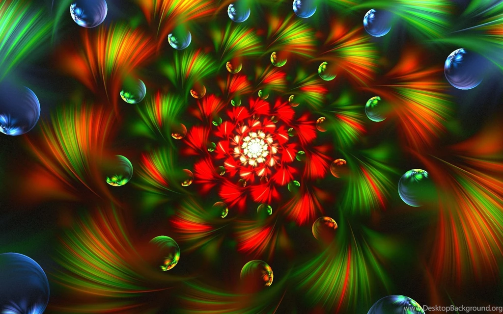Download Wallpapers 2560x1600 3d, Abstract, Fractal, Colorful ...