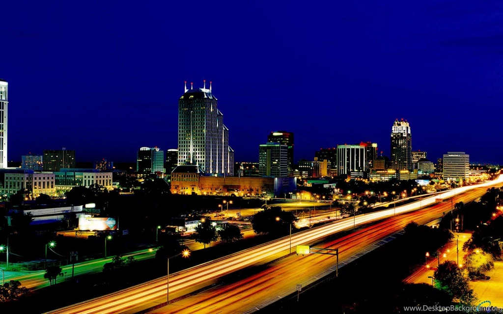 Download Wallpapers Orlando By Night, Florida (1680 X 1050 ...