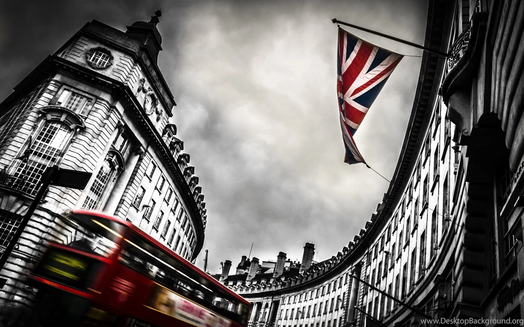 London Bus And England Flag Wallpapers :: HD Wallpapers