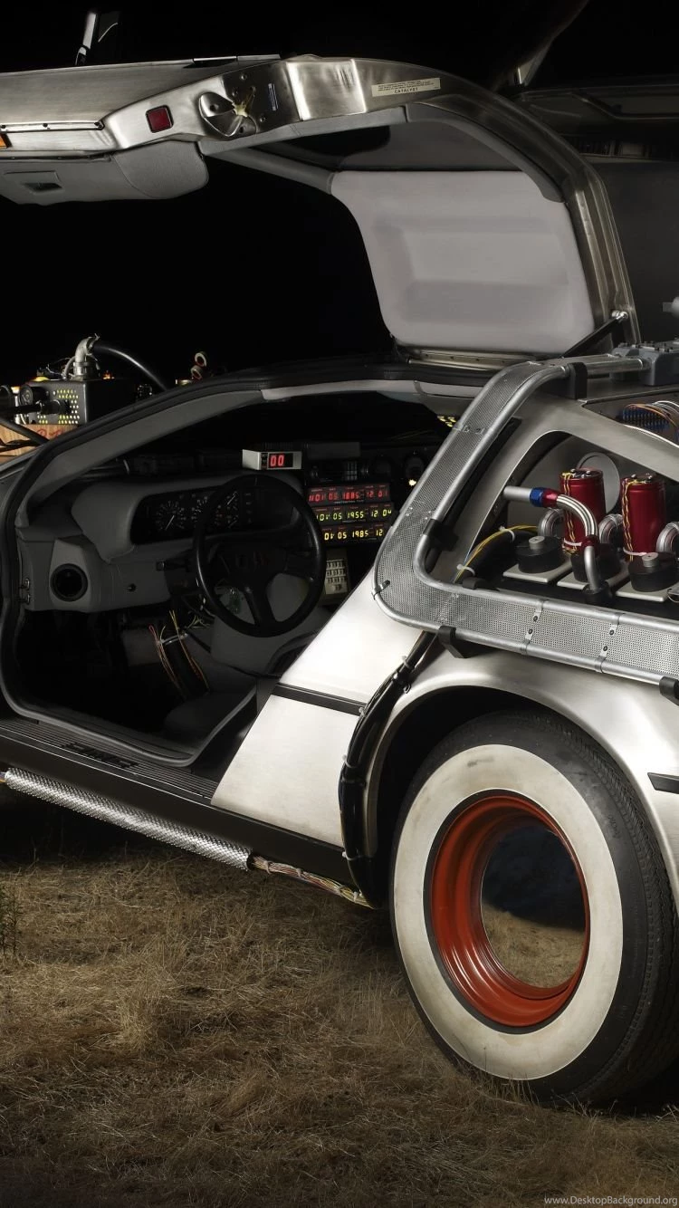 Download Wallpapers 750x1334 Back To The Future, Car, Time Machine ...
