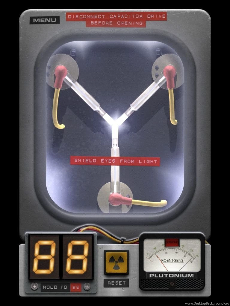 Back To The Future: Flux Capacitor Desktop Background