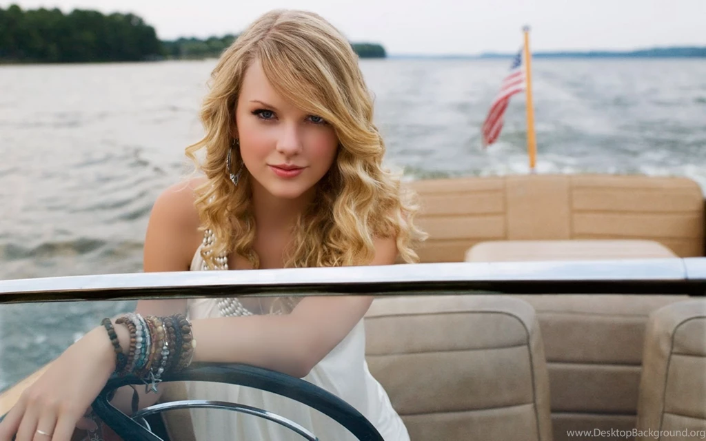 Taylor Swift On A Boat Desktop Wallpapers