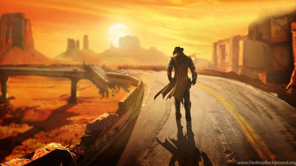 Download Wallpapers 1920x1080 Fallout, New Vegas, Wasteland, Loner ...