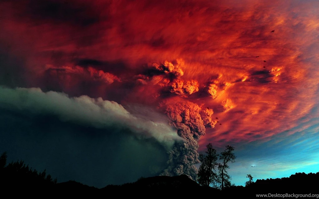 Volcano Lava Eruption   Wallpaper.