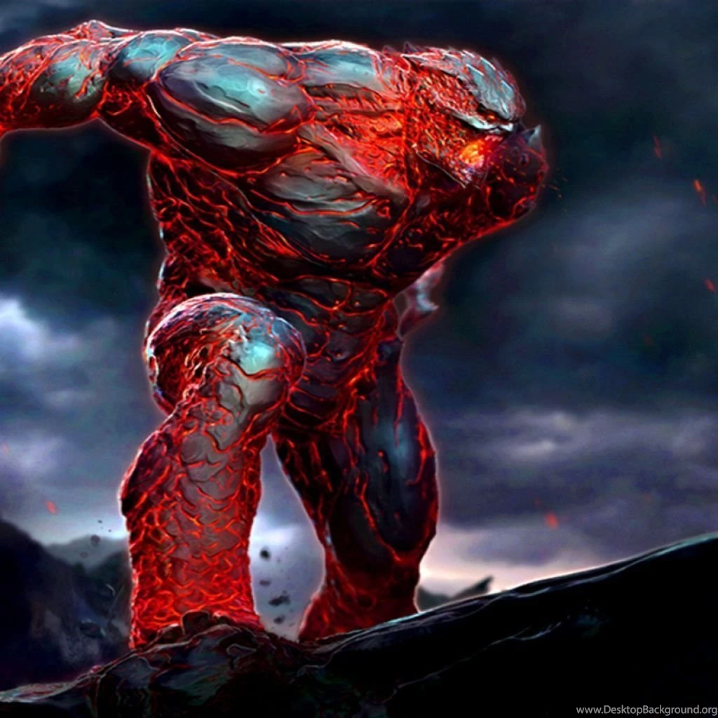 Lava Demon iPad 1 & 2 Wallpapers