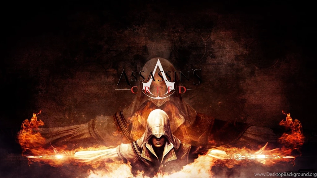 Download Wallpapers 1920x1080 Assassins Creed, Desmond Miles, Fire ...