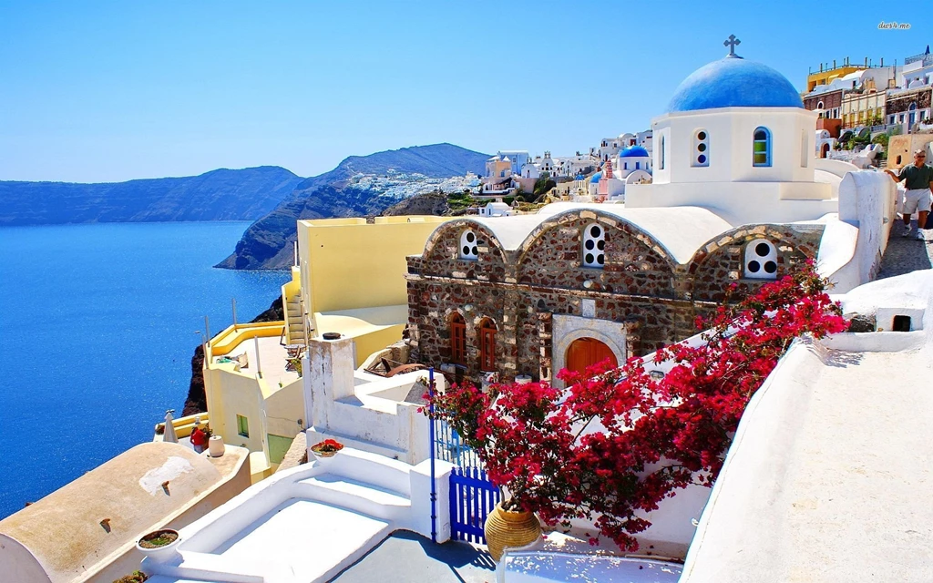 Santorini, Greece Wallpapers Beach Wallpapers