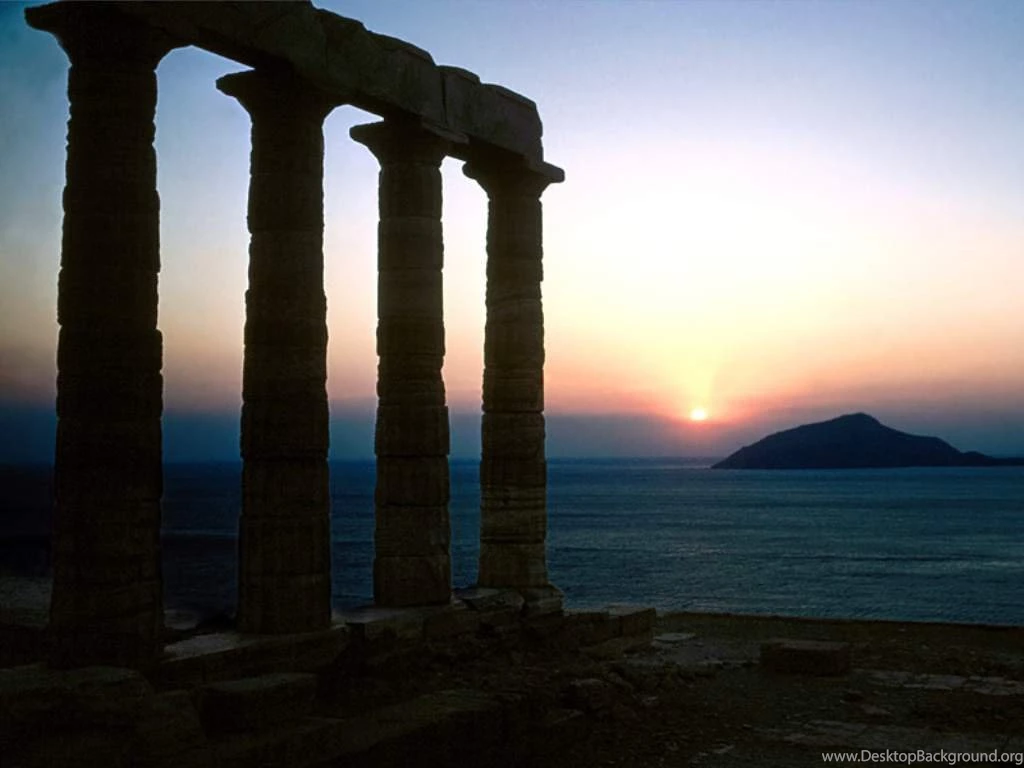 Free Desktop Wallpaper, Temple Of Poseidon Greece