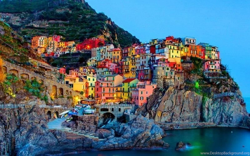 Greece Italy Manarola Free Desktop Backgrounds And Wallpapers