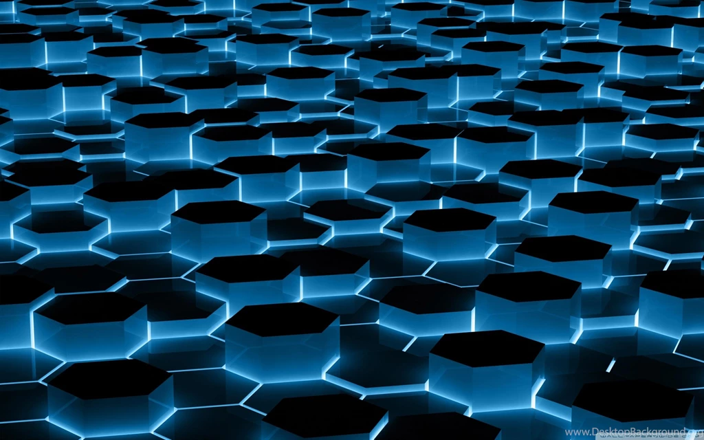 Neon Hexagone >> HD Wallpaper, Get It Now!