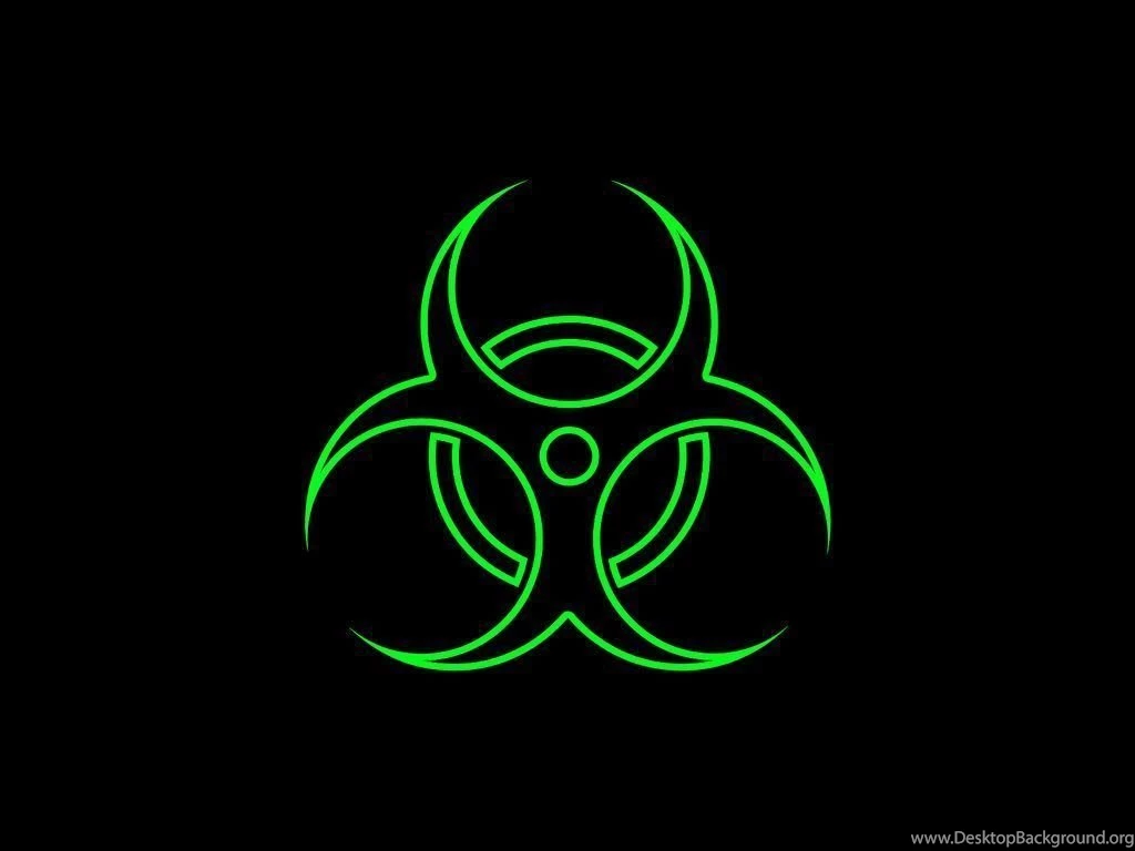 Green Neon Black Bio hazard Wallpapers