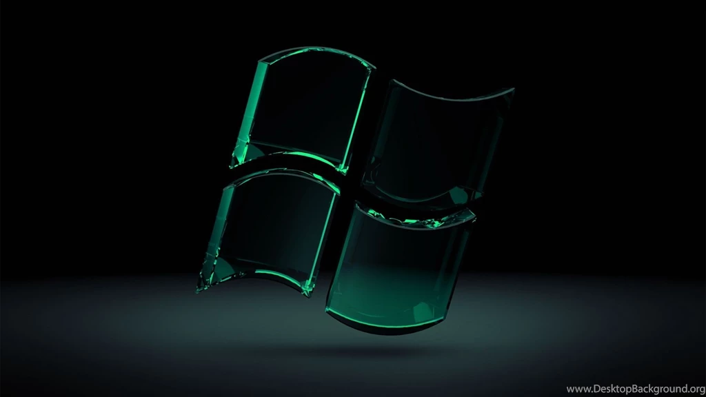 Download Wallpapers 1920x1080 Windows, Green, Black, Glass Full HD ...