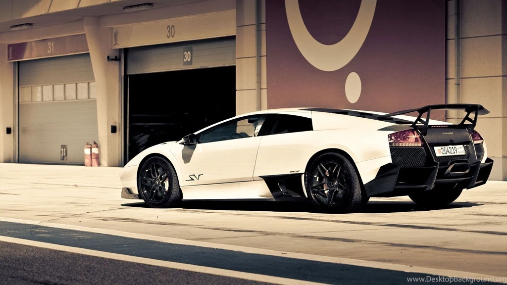 Download Wallpapers 1920x1080 Lamborghini, White, Rear View, Wheel ...