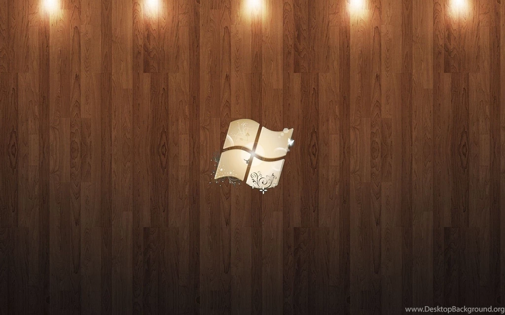 Windows 7 On Wood Wallpapers 26464