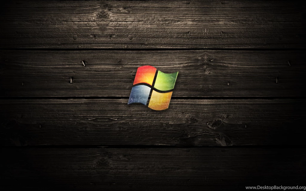 Windows 7 On The Wood Desktop Wallpapers 23579
