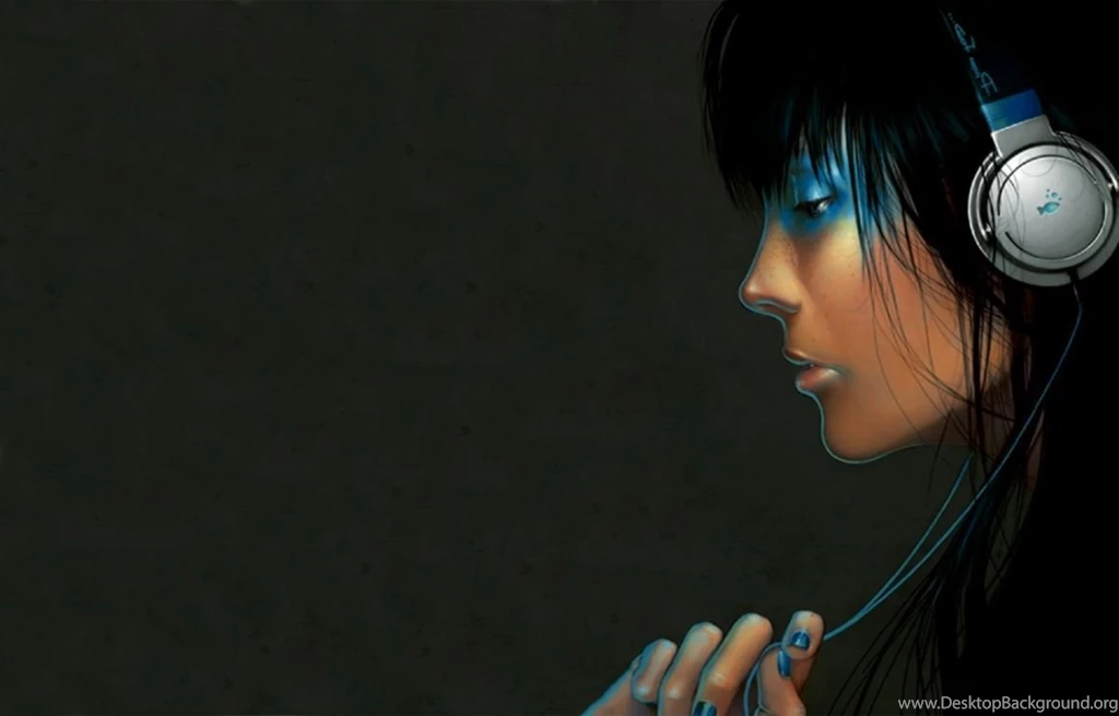 Girl 3D Headphone Wallpapers