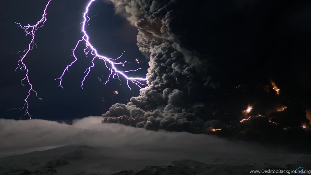Download Wallpapers Volcano And Lightning (1920 X 1080 HDTV 1080p ...