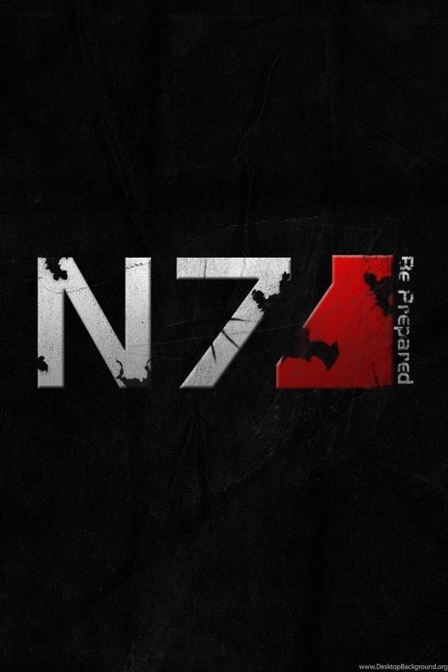 Download Wallpapers 640x960 Mass Effect 3, N7, Font, Graphics ...
