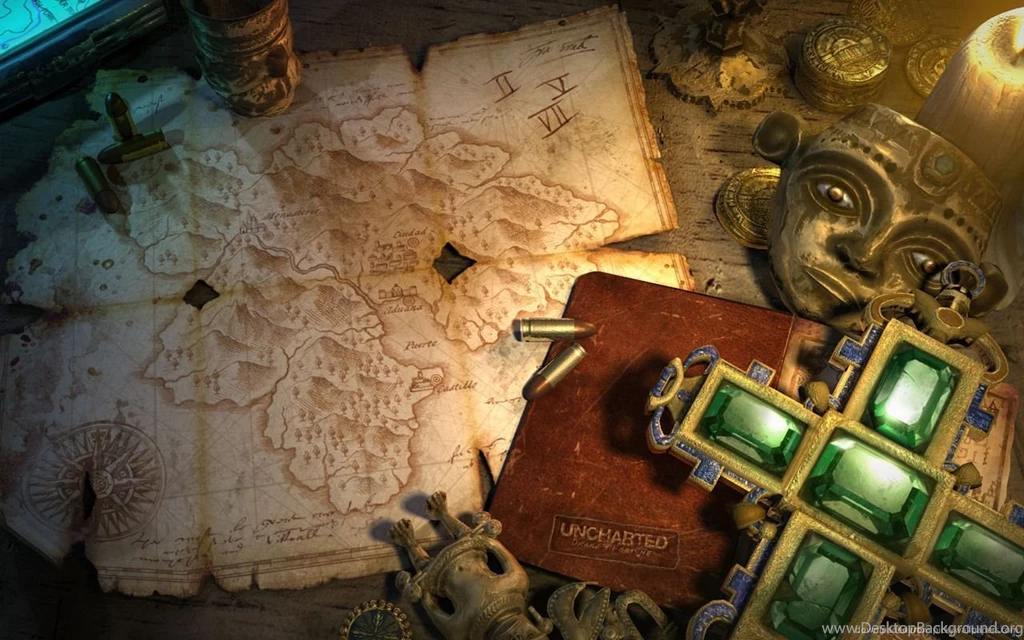 Download 1280x800 Uncharted Emerald Cross Relic Wallpapers