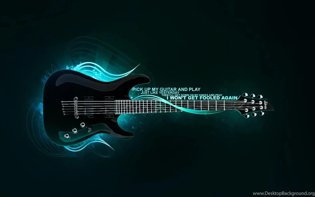 3D Electric Guitar Vector HD Wallpapers