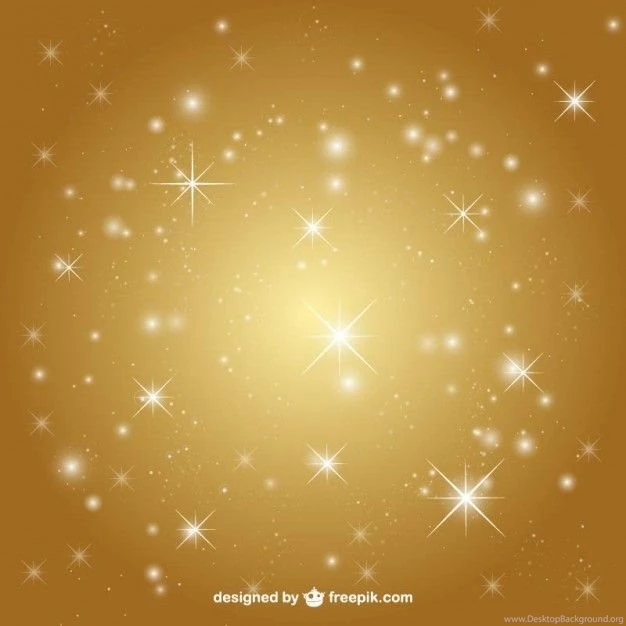 Golden Backgrounds With Stars Vector