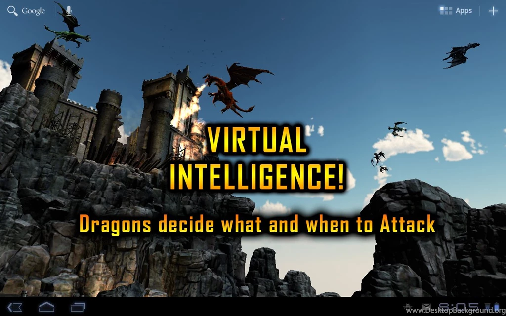 Dragon Strike Live Wallpapers Features Dragons Flying, Breathing ...