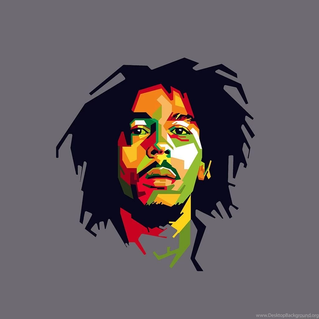 Bob Marley Art Illust Music Reggae Celebrity iPad Wallpapers ...