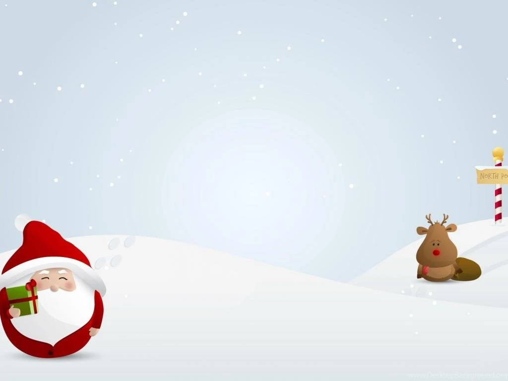 Santa Claus Gifts Reindeer Pointer Snow Hd Wallpapers