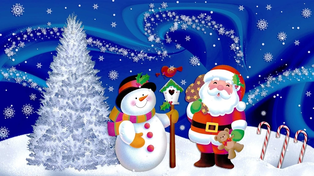 Santa Claus Christmas Eve Free Desktop Backgrounds Free Wallpapers ...