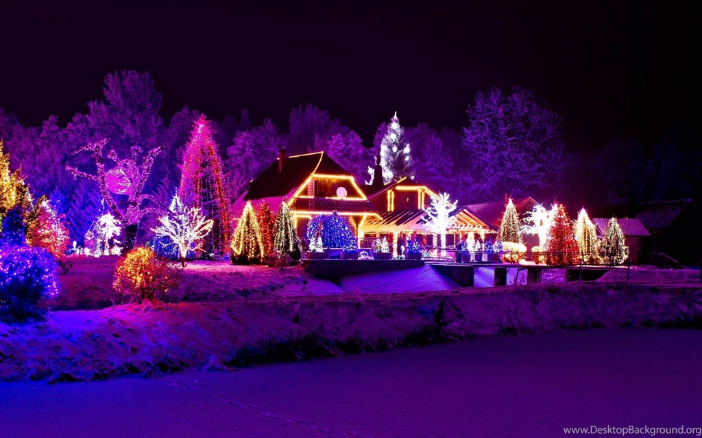 Beautiful Christmas Night City Lights Wallpaper.jpg
