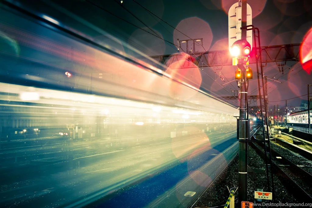 Light, Japan, City, Night, Lights, Photography, Railroad Tracks ...