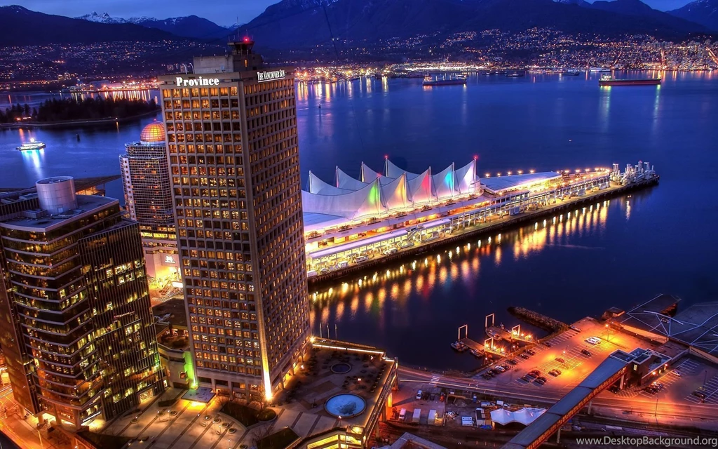 Vancouver City Night Lights Wallpapers 1680x1050 2118641