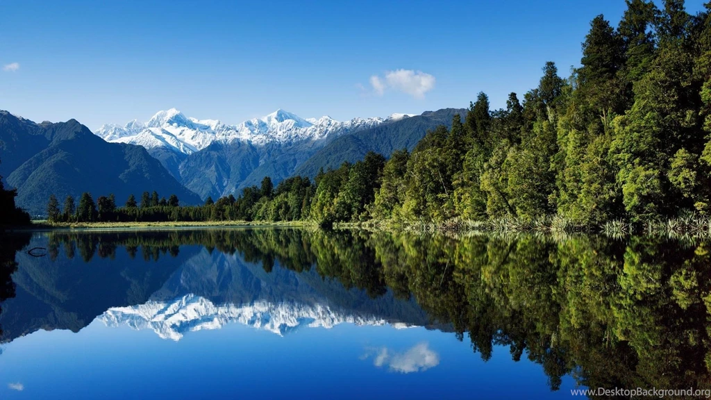 Water Mountains Nature Forest New Zealand Wallpapers