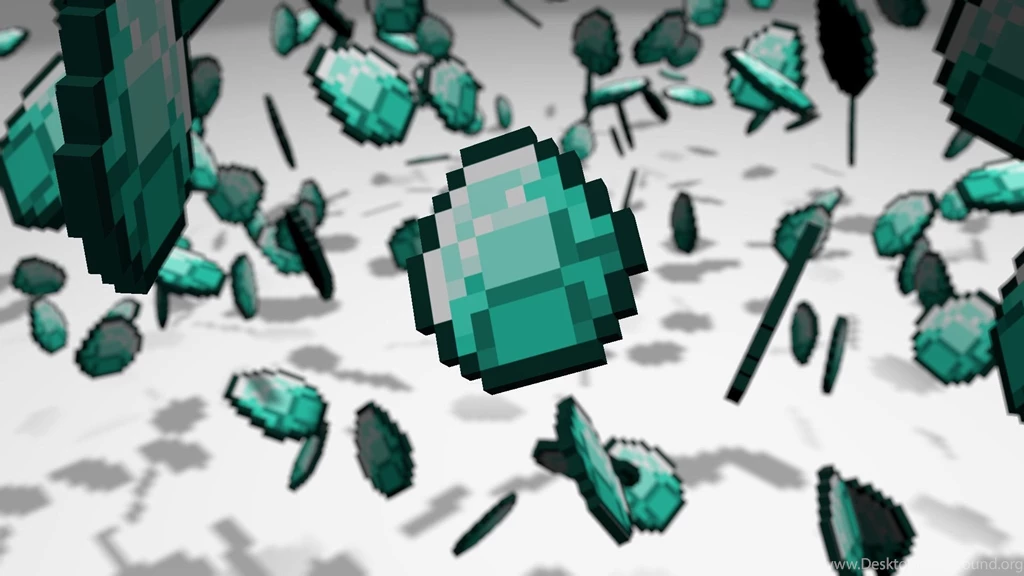 Falling Diamonds Minecraft Wallpapers