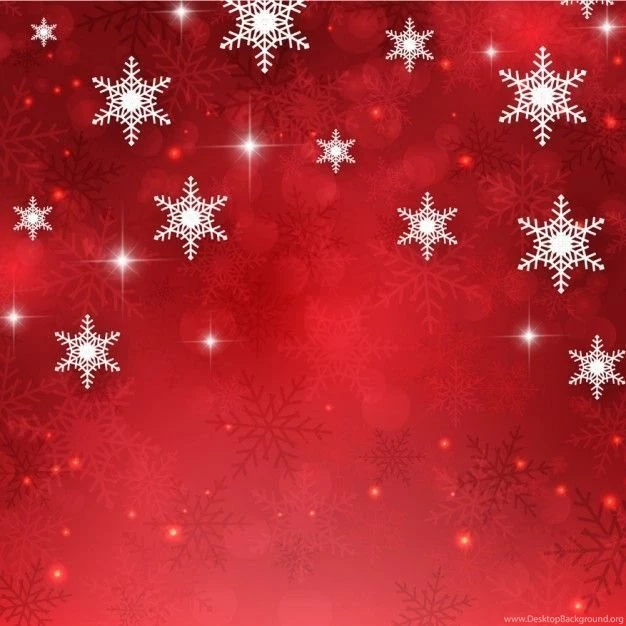 Red Glitter Backgrounds With Snowflakes Vector