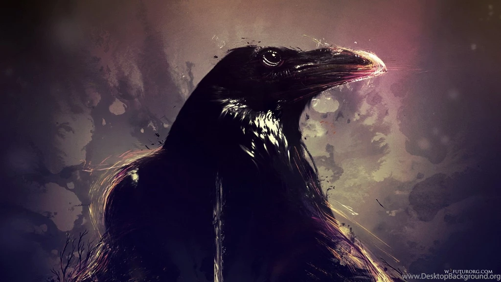 Birds, Crow, Artwork :: Wallpapers