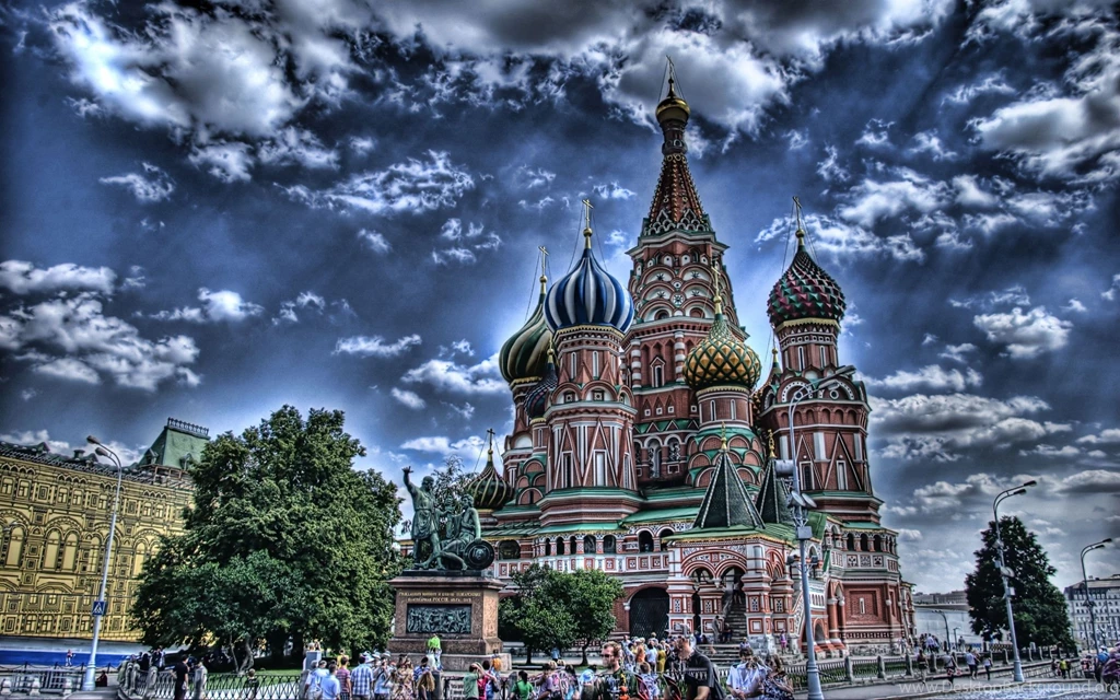Cityscapes Russia Town Moscow Cathedral City Skyline Red Square ...