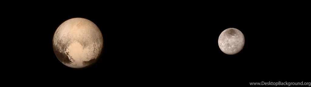 3840x1080 Pluto And Charon Wallpapers : Space