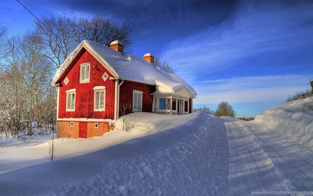 Snow House Desktop Wallpapers