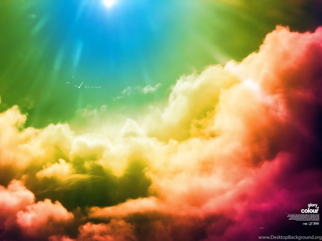 Rainbow Colored Clouds Wallpapers