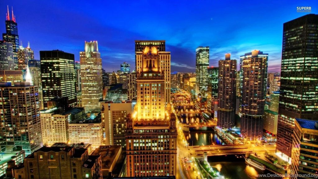 HD Quality Awesome Chicago City Skyline Wallpapers HD 12 ...